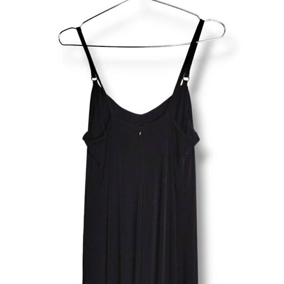 Calvin Klein Womens Gown Sz 10 Black Knit Maxi Witchycore Halloween Wedding y2k - Picture 4 of 11